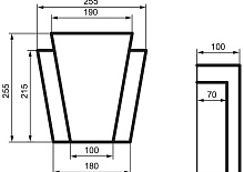 ЗАМКОВЫЙ КАМЕНЬ для отделки окон Фасада и Интерьера - лепнина, декор из пенополистирола ЗВ-255/1 255*100*254 мм