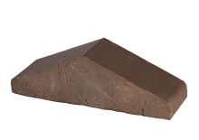 Lode Brunis  Фигурный кирпич для забора и перекрытий, большое 310x100x88 мм, коричневый