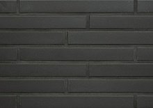  Клинкерная фасадная плитка облицовочная под кирпич Stroeher (Штроер) Keravette Chromatic 330 graphit гладкая DF8, 240*52*8 мм