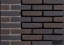 Basalt WF 210\99х25х50 мм, Угловая Плитка из кирпича Ручной Формовки для Вентилируемых фасадов с расшивкой шва Engels baksteen