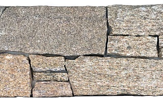 Камень грубый кварцит серо-бежевый 550*200*20\40 мм, натуральный камень для фасада и интерьера BD