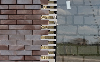 Клинкерная Плитка для Вентилируемых фасадов без расшивки шва ABC 9014 283*85/100*22 мм