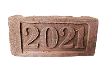 Донские Зори кирпич с клеймом 2021 Год 215*102*65 мм, Кирпич ручной формовки полнотелый, облицовочный