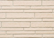  Клинкерная фасадная плитка облицовочная под кирпич Stroeher (Штроер) Zeitlos 351 kalkbrand рельефная, 400*35*14 мм
